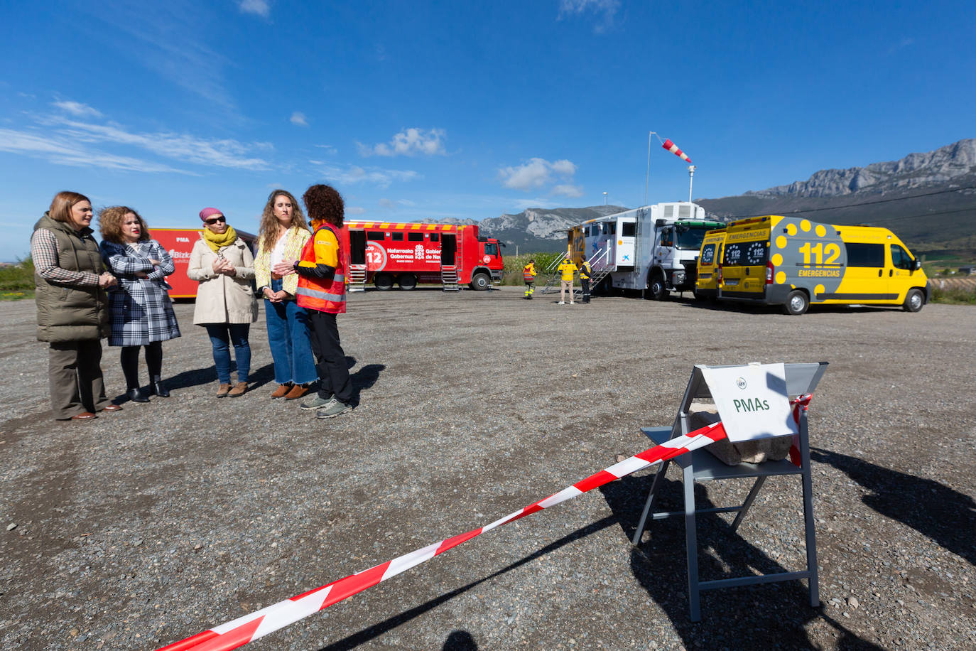 Las imágenes del simulacro de incendio forestal