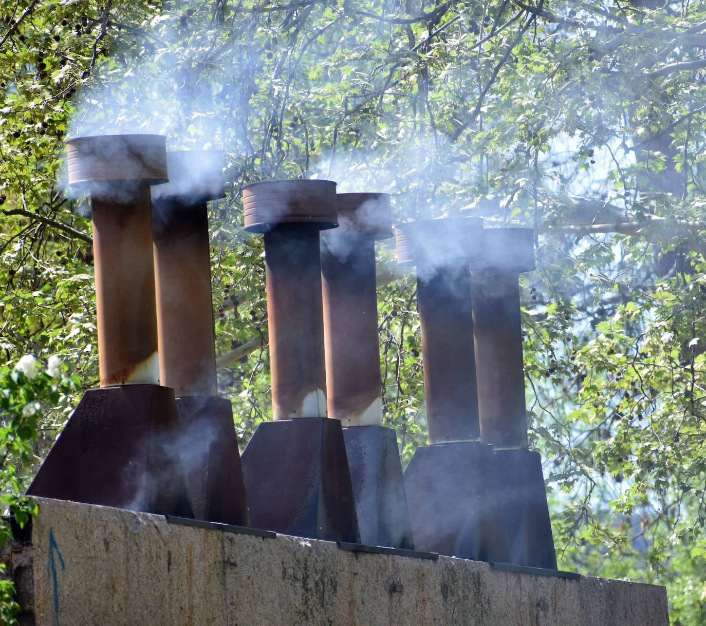 Mucha gente y pocos asadores en La Grajera