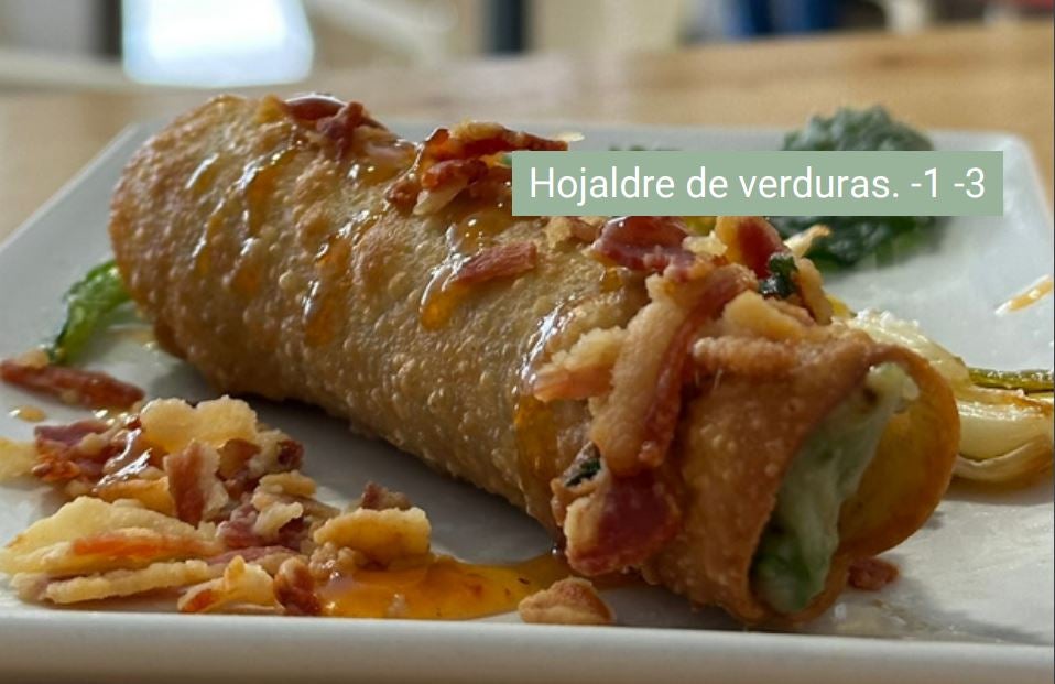 Hojaldre de verduras. Otros pinchos: De la huerta de Calahorra