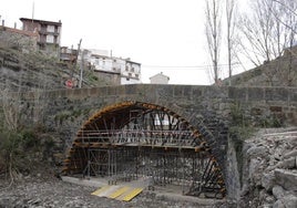 Obras en el puente de Santa Bárbara