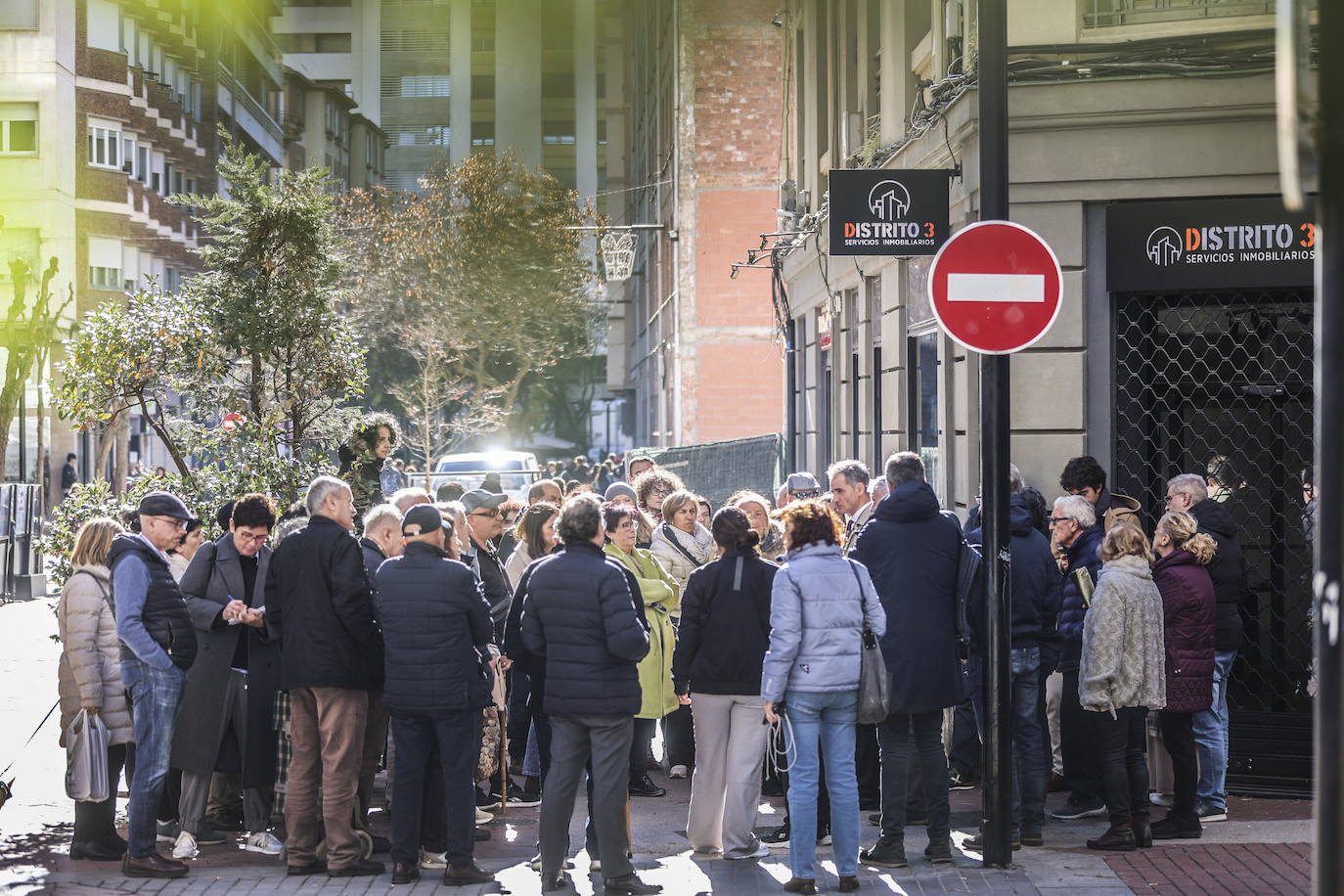 Reunión a pie de calle del pasado noviembre.