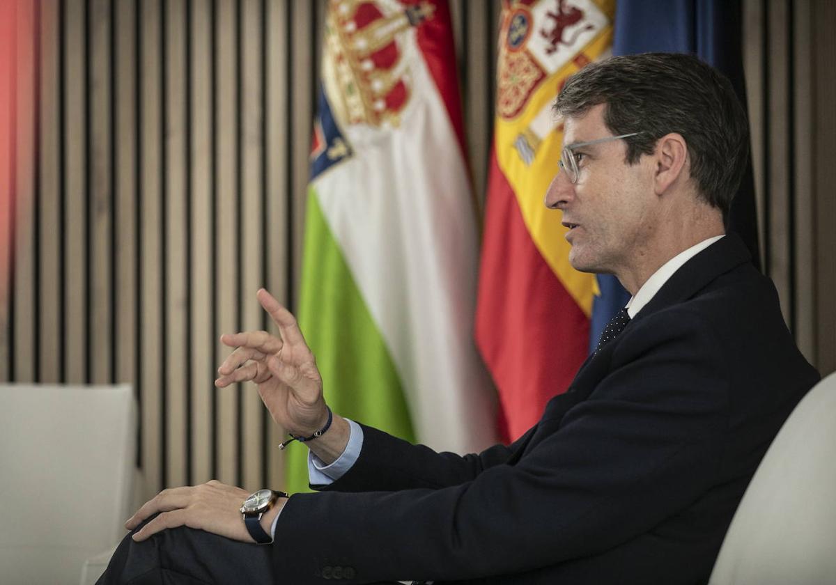 Gonzalo Capellán, en una imagen en el Palacio de Gobierno.