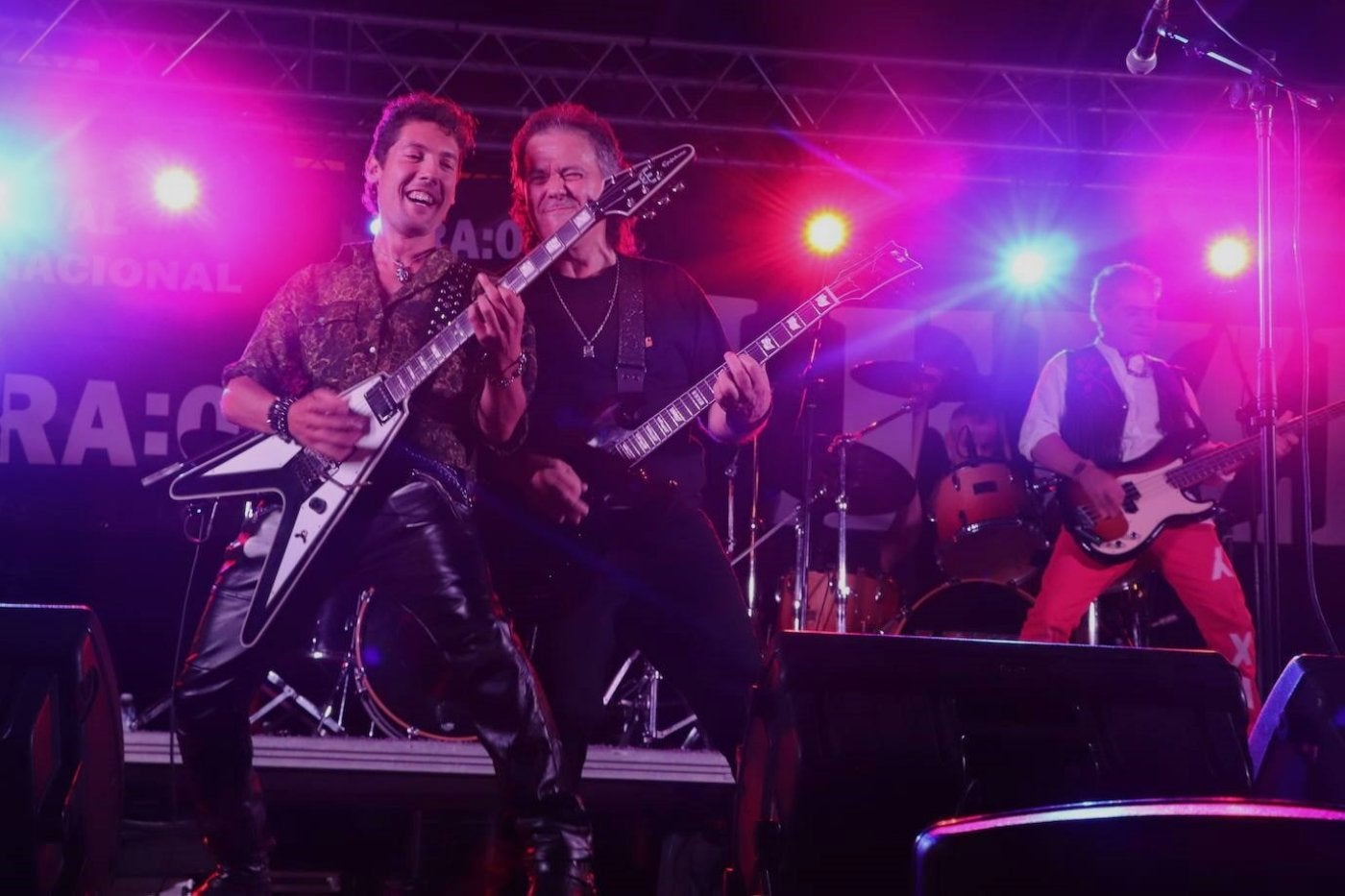 Leize en la fiesta del rock de Pradejón en 2022.