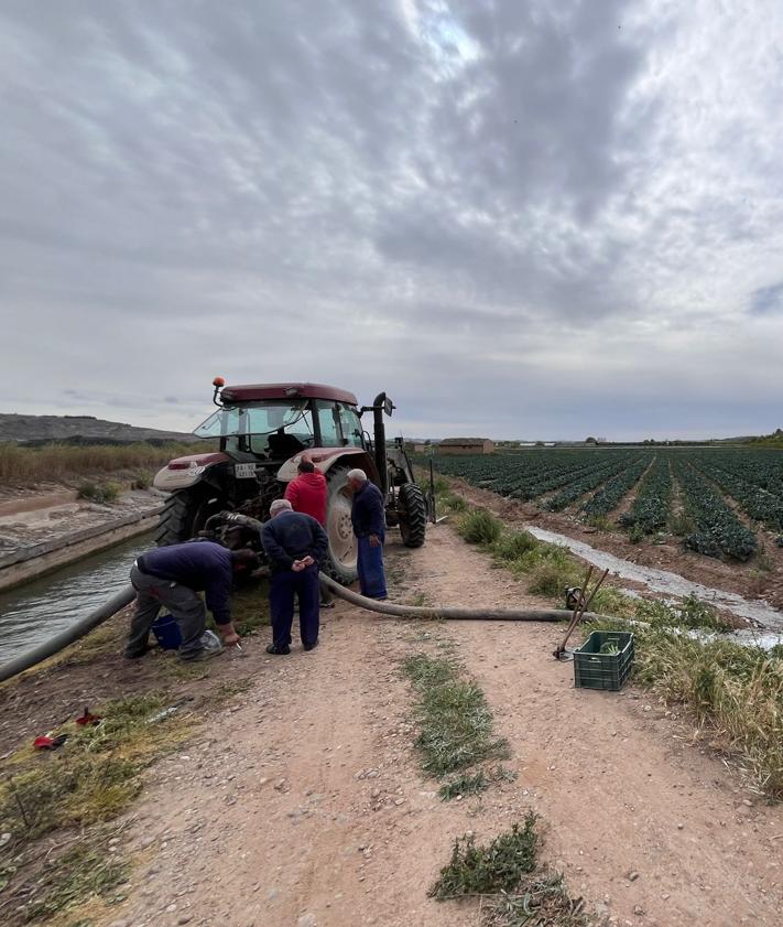 Imagen secundaria 2 - Un nuevo robo de cableado de cobre afecta al regadío de Calahorra