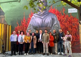 Acto de inauguración de la plaza Miguel Delibes.