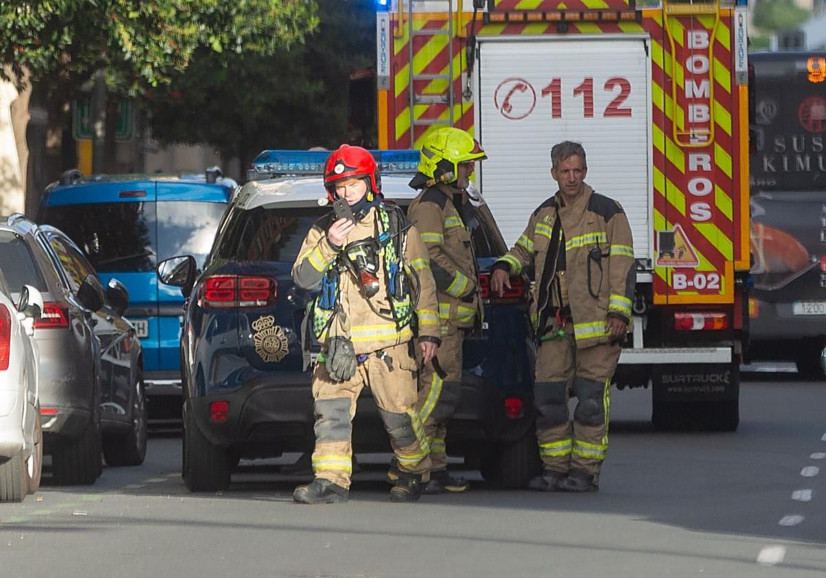 Imagen de archivo de una intervención anterior de los bomberos.