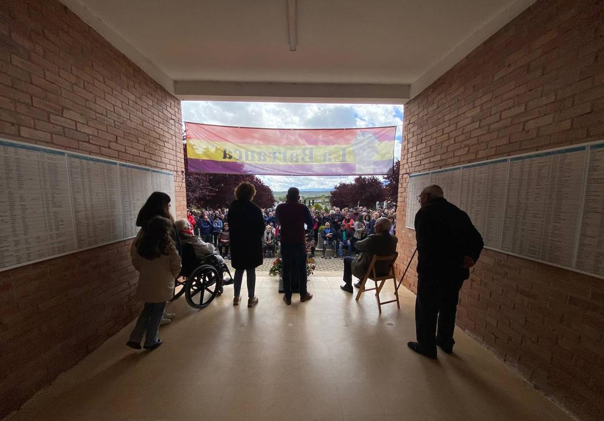 Un momento del acto celebrado en La Barranca.