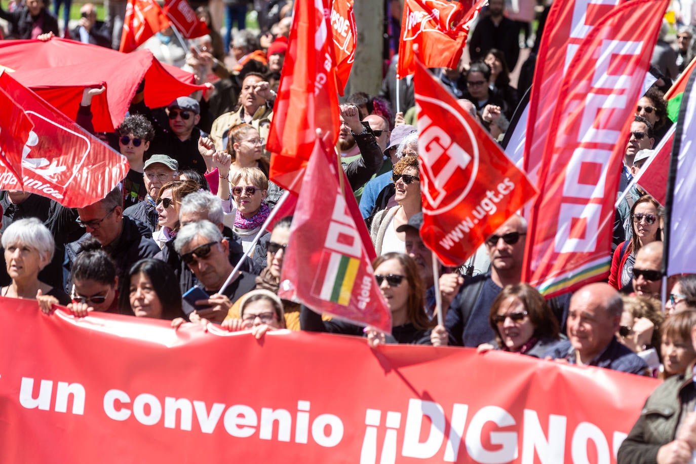 La manifestación del Primero de Mayo, en imágenes