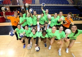 Las jugadoras del Grafometal, ayer en el último entrenamiento