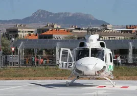 Galeno, el helicóptero medicalizado del Seris, en una imagen de archivo.