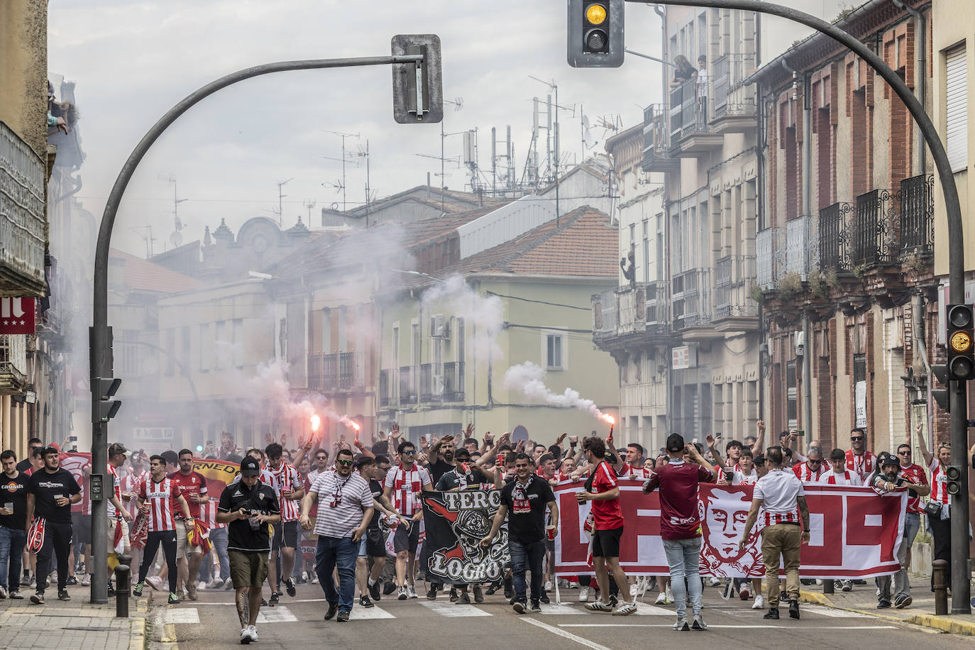 Las imágenes de la afición de la UDL en Guijuelo