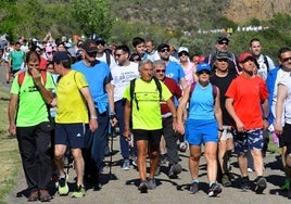 La XX edición de la Marcha por la Vía Verde del Cidacos reúne a 571 personas, de Arnedillo a Calahorra