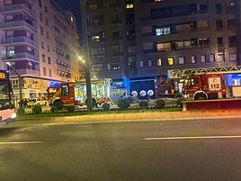 Se incendia un cajero de CaixaBank en la Gran Vía