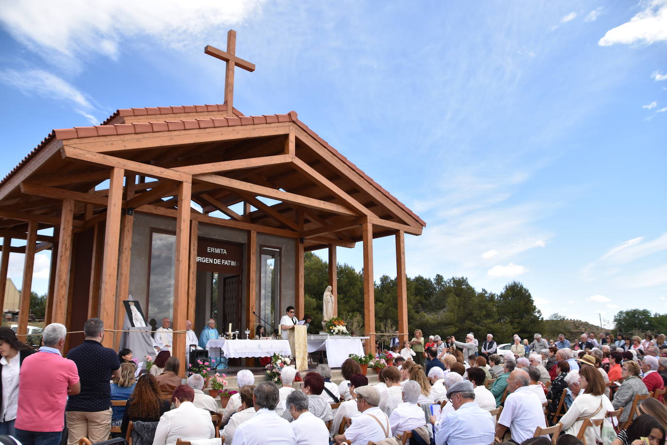 Inauguración de la ermita de la Virgen de Fátima en Pradejón