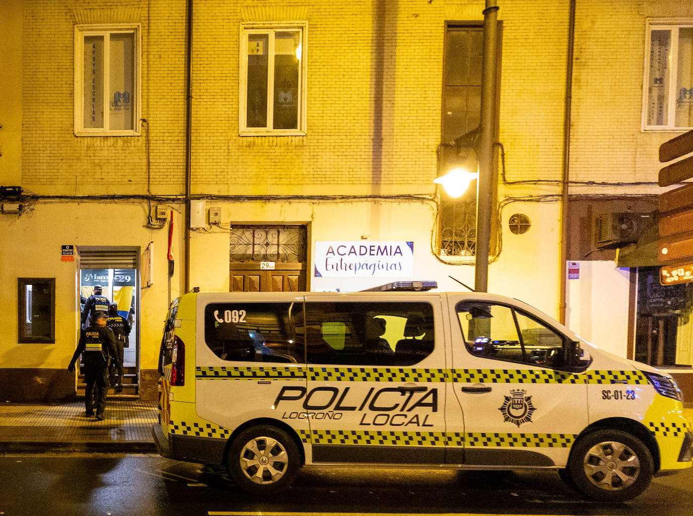 De patrulla por las calles de Logroño