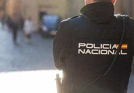 Un agente de la Policía Nacional de La Rioja.