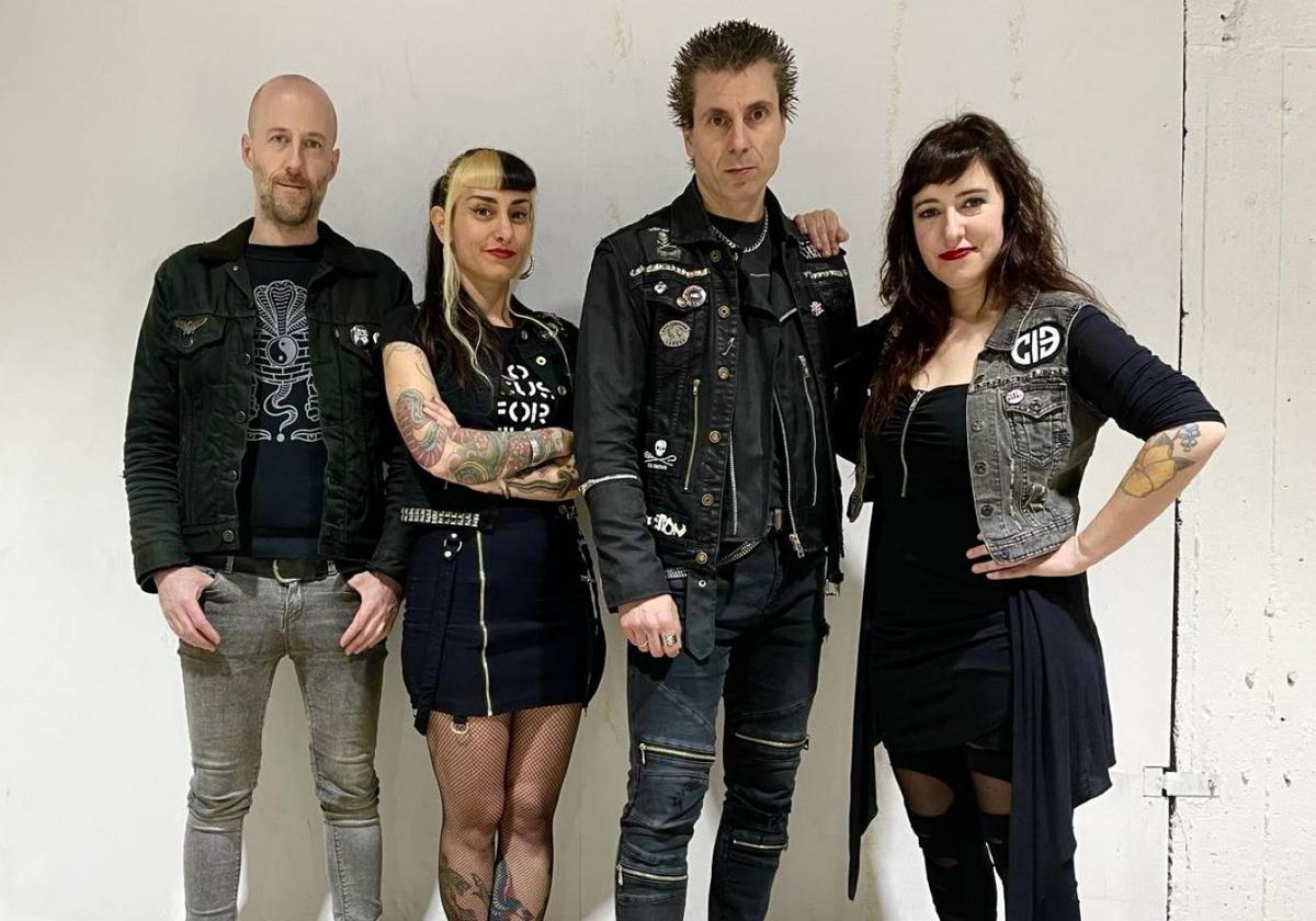 El grupo punk Shöck de Bilbao.