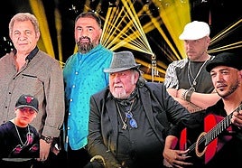 Varios de los artistas que actuarán en Ribafrecha.