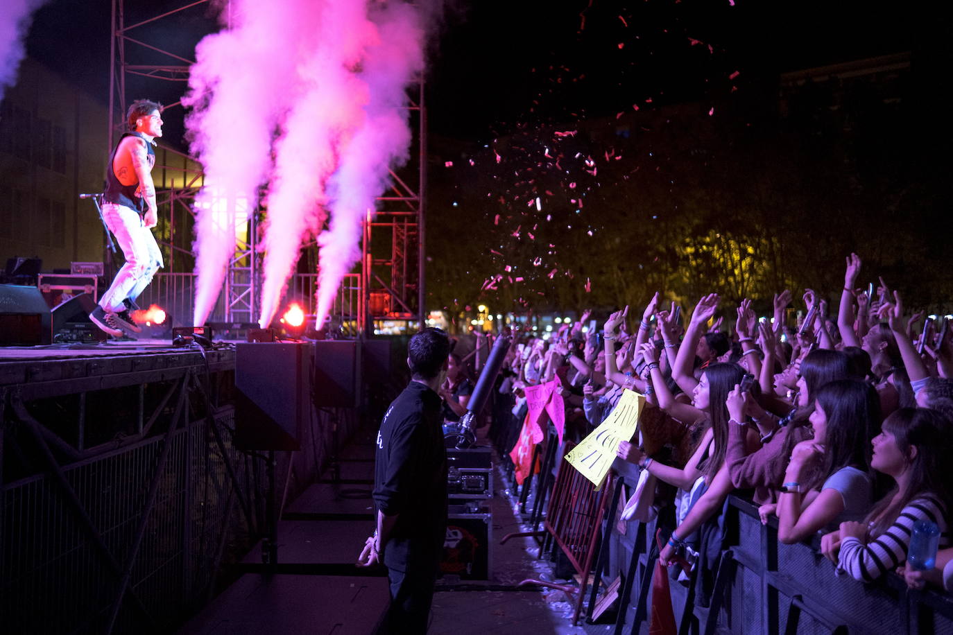 DJ Nano, Álvaro de Luna (en la imagen) y Los Secretos fueron los espectáculos musicales del pasado año en la plaza del Ayuntamiento.