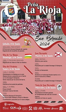 La peña La Rioja celebra San Bernabeer