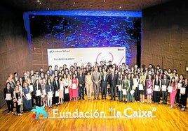 Foto de familia del programa de Becas de 'la Caixa'.