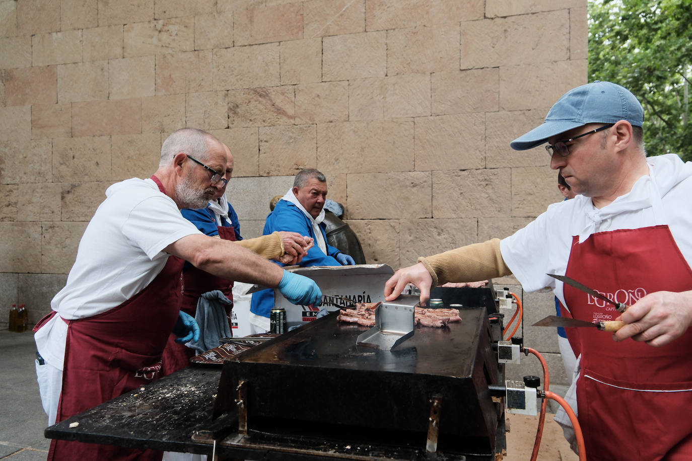 Degustación de chorizo en el Ayuntamiento, por la peña La Unión