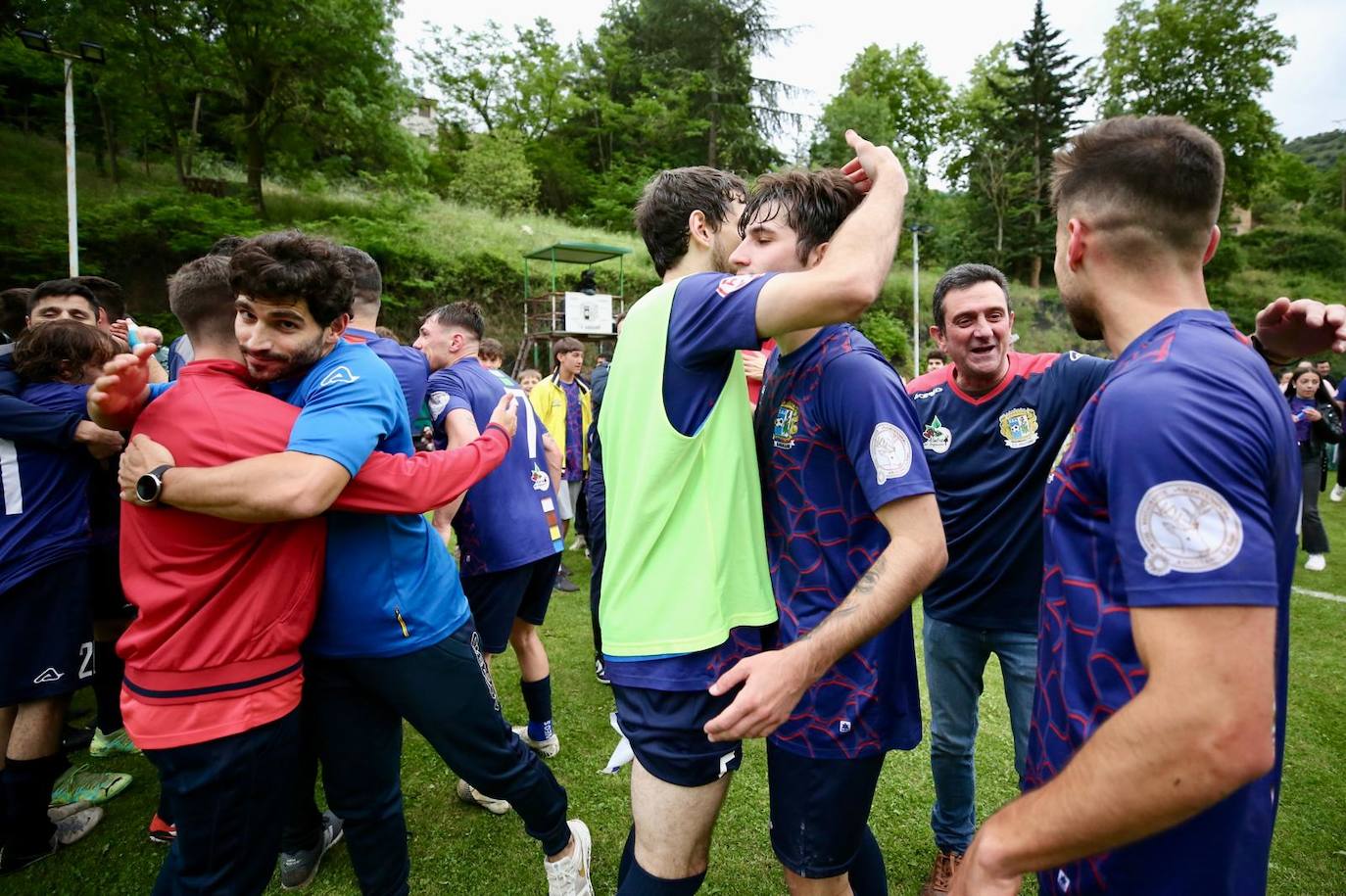 La celebración del Anguiano tras su pase a la fase nacional