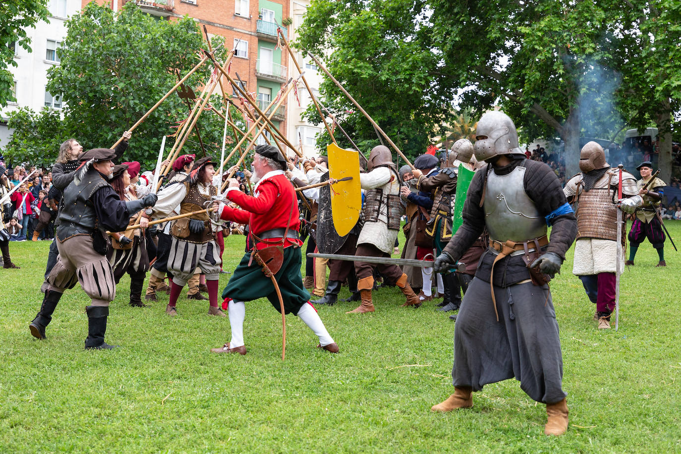 Recreación del asedio a Logroño por los franceses