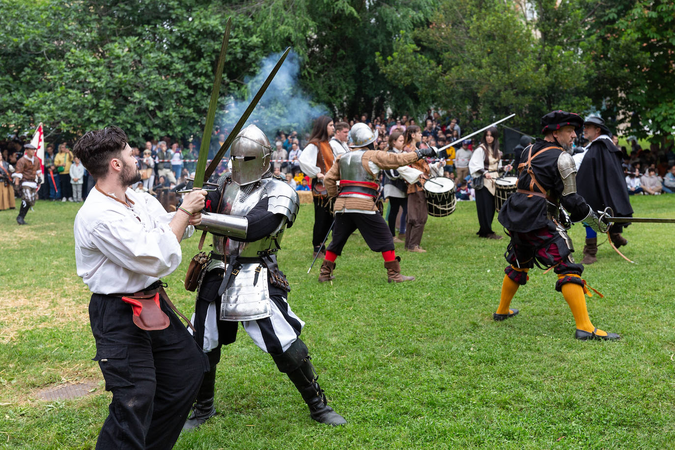 Recreación del asedio a Logroño por los franceses