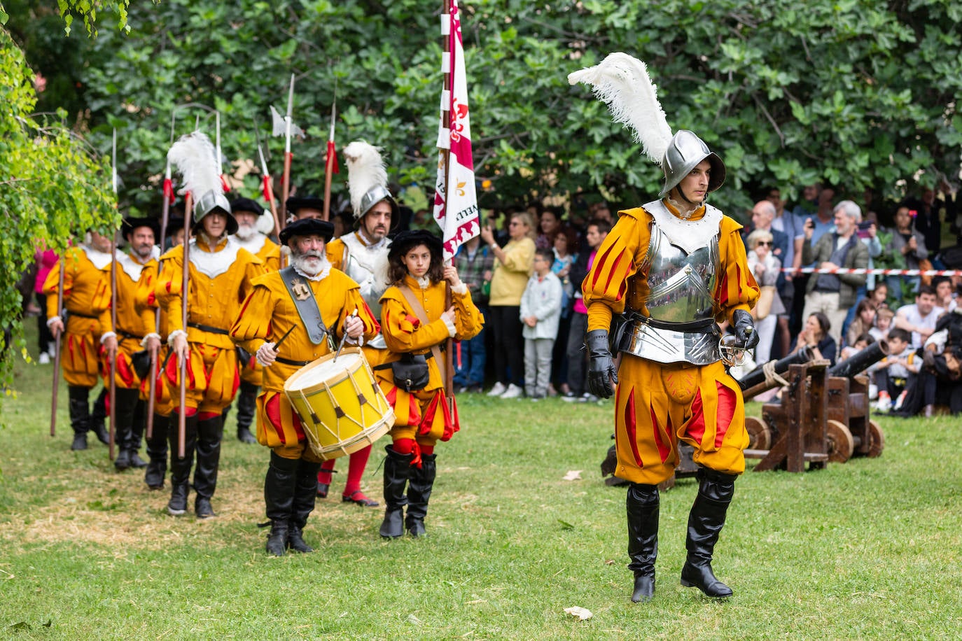 Recreación del asedio a Logroño por los franceses