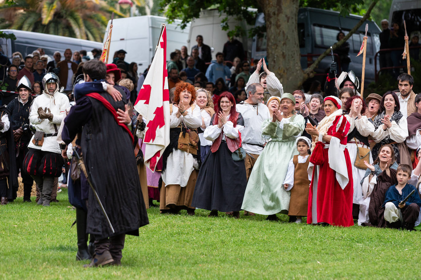 Recreación del asedio a Logroño por los franceses