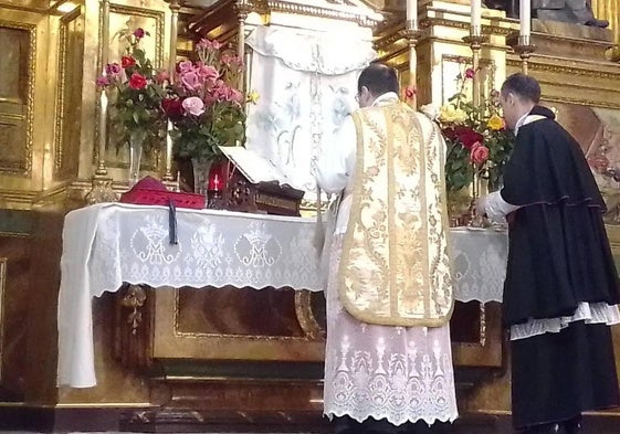 De Rojas y Ceacero celebrando el Corpus.