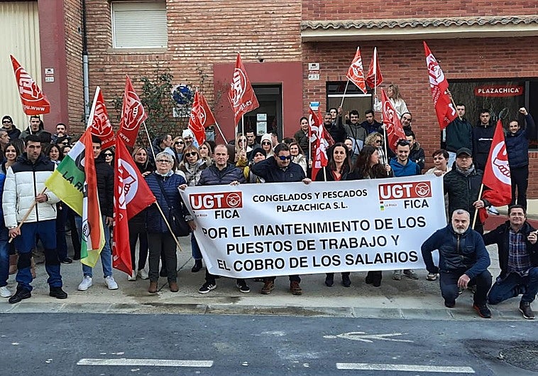 Concentración de los trabajadores hace unos meses.