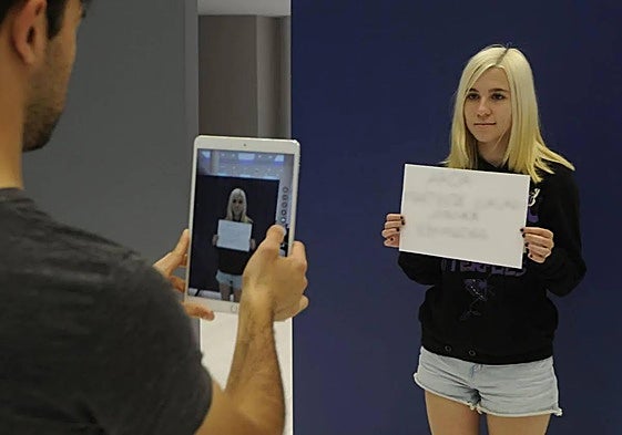 Imagen de un casting celebrado en 2019 con motivo de la preparación del rodaje de 'El silencio de la ciudad blanca'.