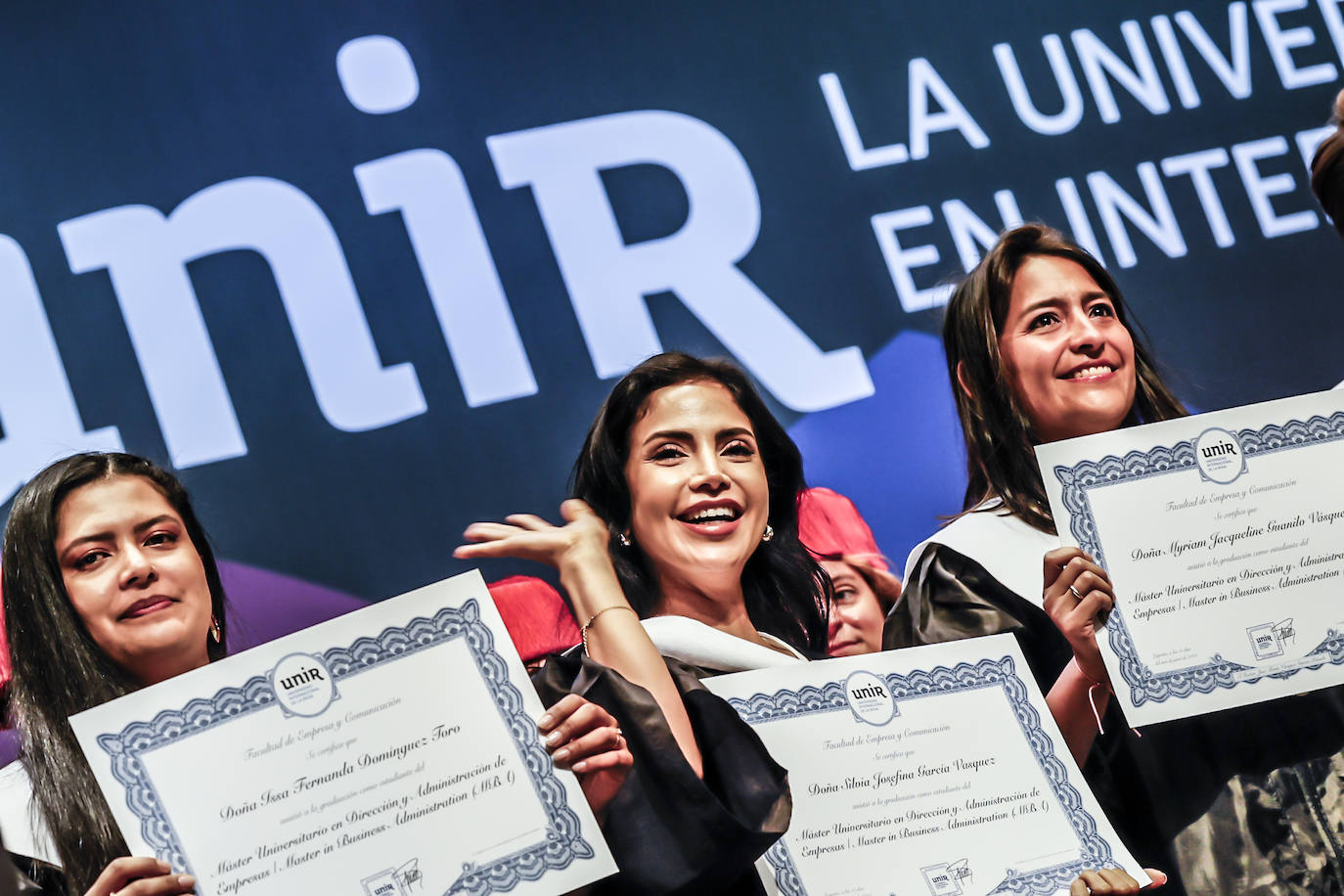 Graduación de los alumnos de Derecho y Empresa y Comunicación de UNIR