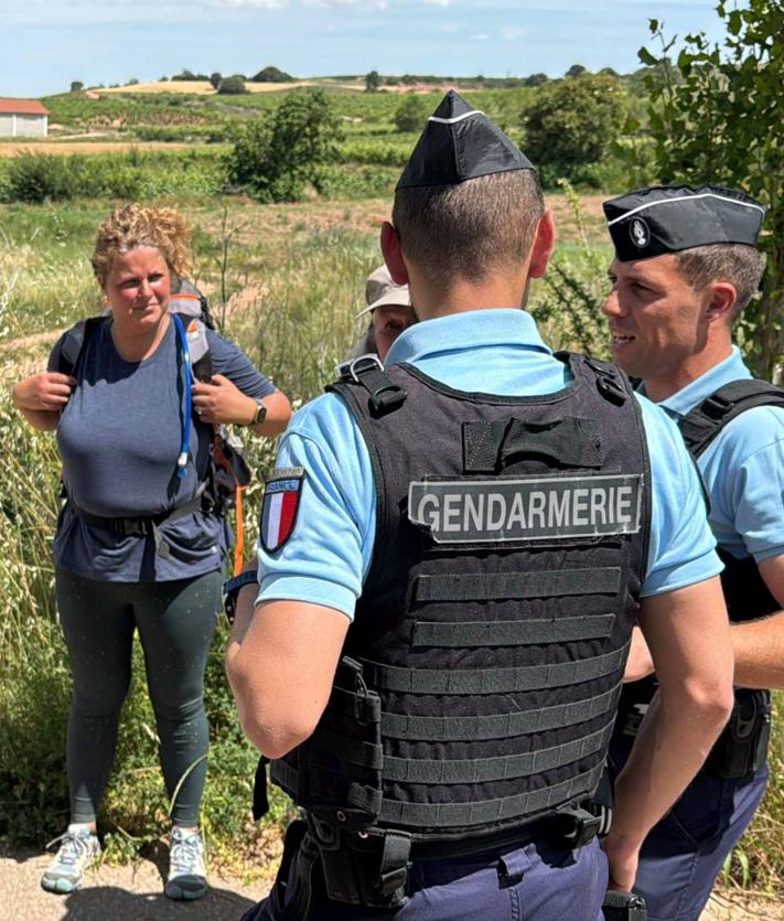 Imagen secundaria 2 - La Gendarmería francesa colabora con la Guardia Civil en la protección de los peregrinos