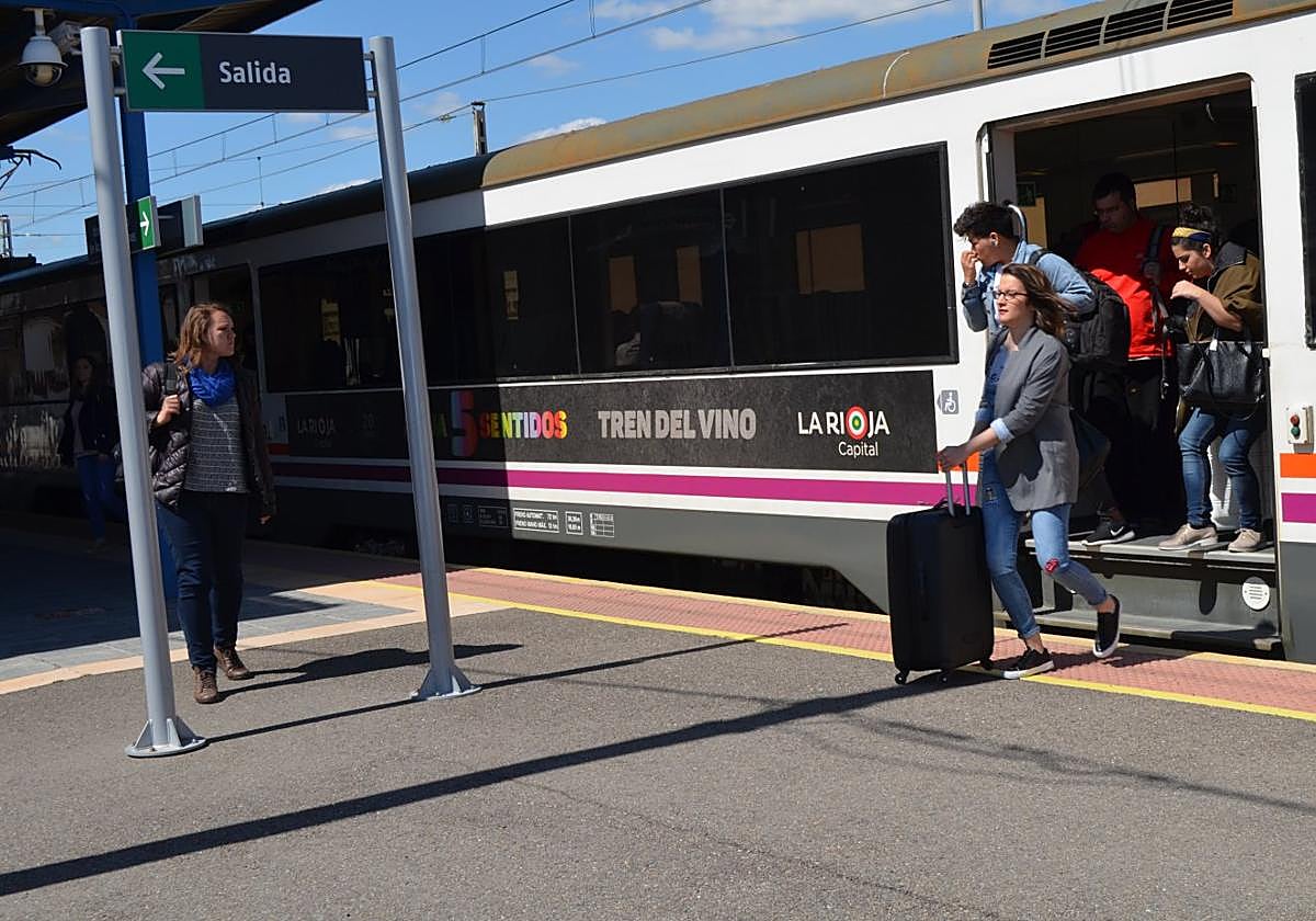 Estación de ferrocarril en Calahorra.