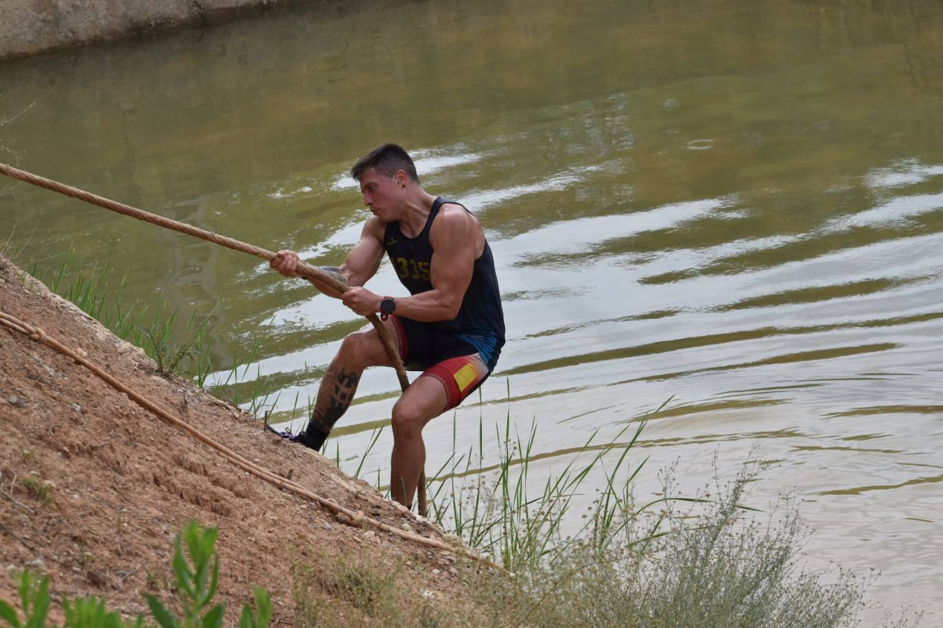 Intensidad en el inicio de la Gladiator Race en Logroño