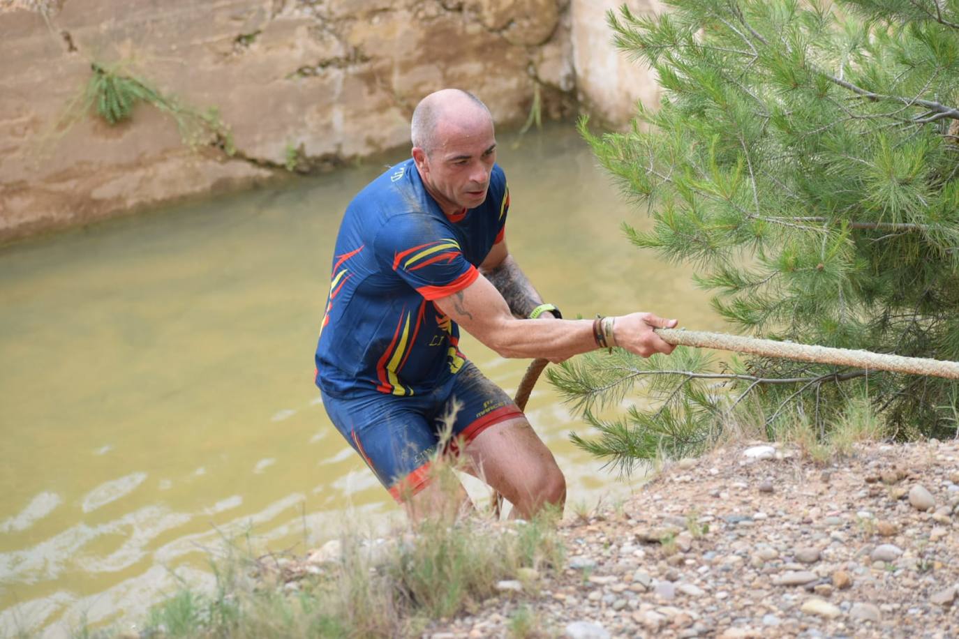 Intensidad en el inicio de la Gladiator Race en Logroño