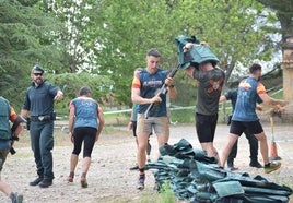 Los logroñeses Patxi Martínez y Fabiola Díaz de Cerio se imponen en la categoría Warrior de la UAR Gladiator Race