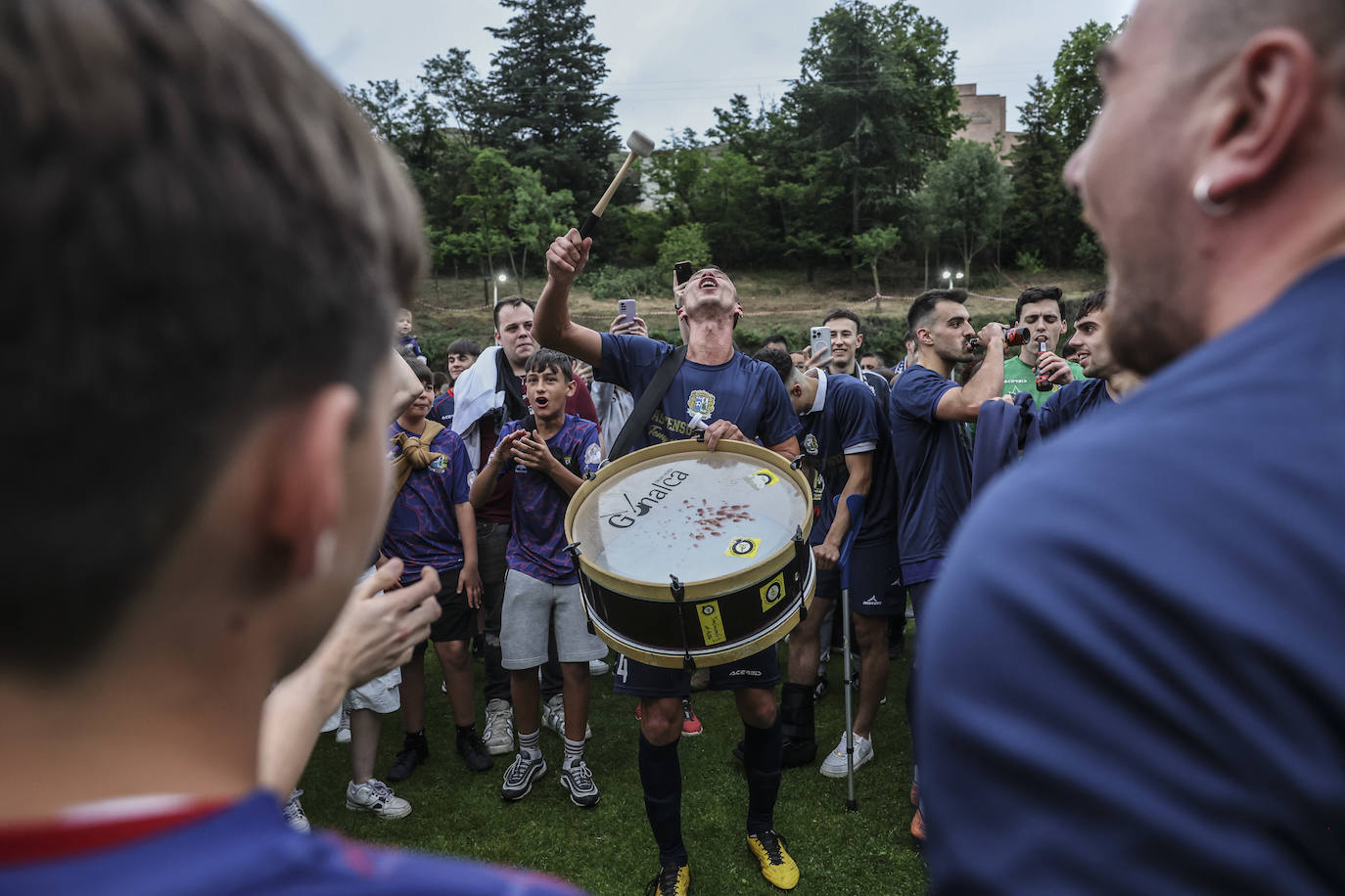 Anguiano celebra el ascenso de su equipo a Segunda Federación