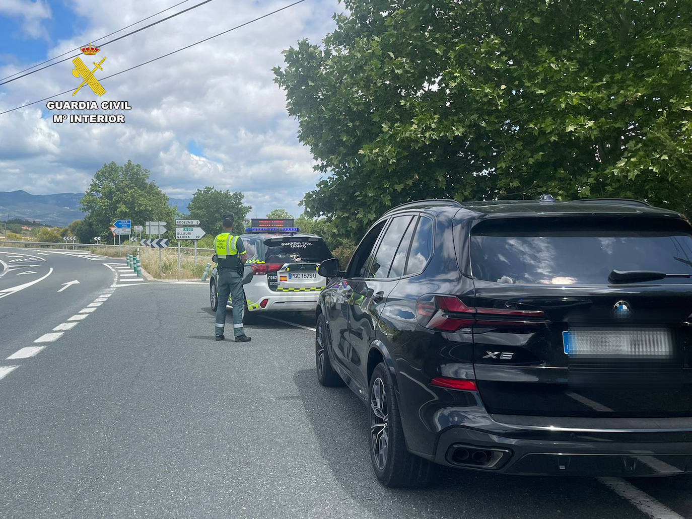 Interceptado un conductor que circulaba a 172 kilómetros por hora por la N-232, a la altura de Rodezno