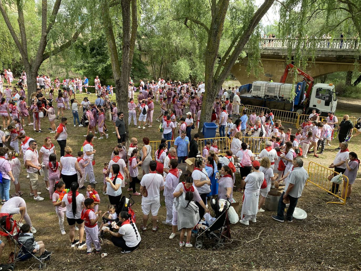 La Batalla del Vino infantil, en imágenes