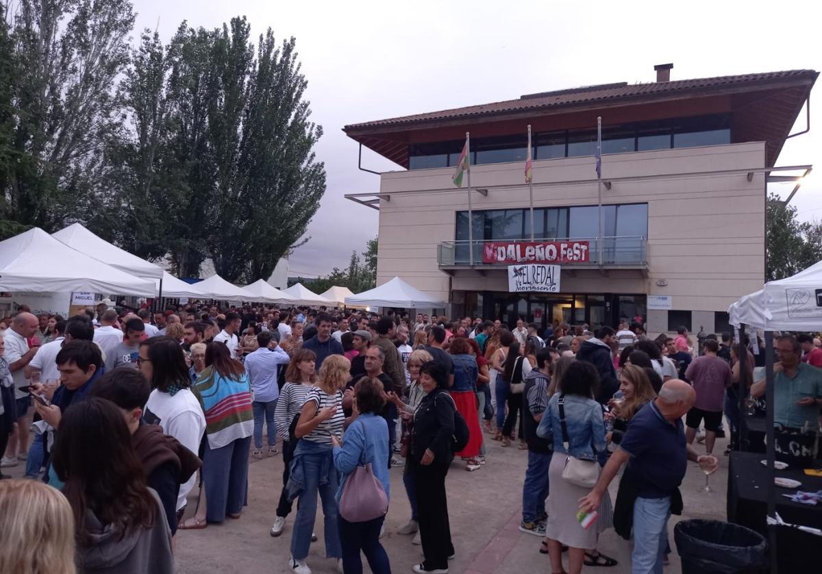 Ambiente del VIII Vidaleño Fest, el sábado en El Redal.