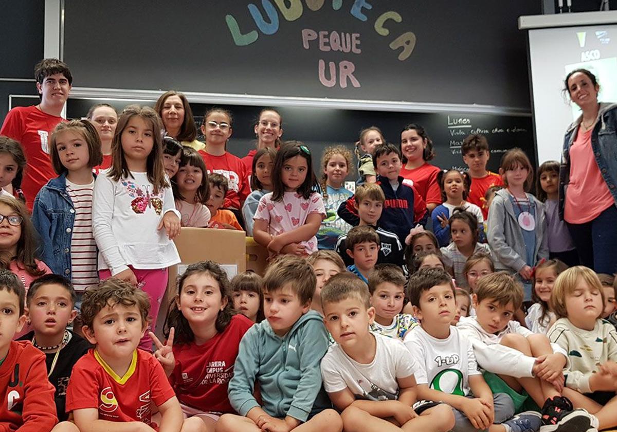 Niños en la ludoteca Peque UR en la primera semana de julio.