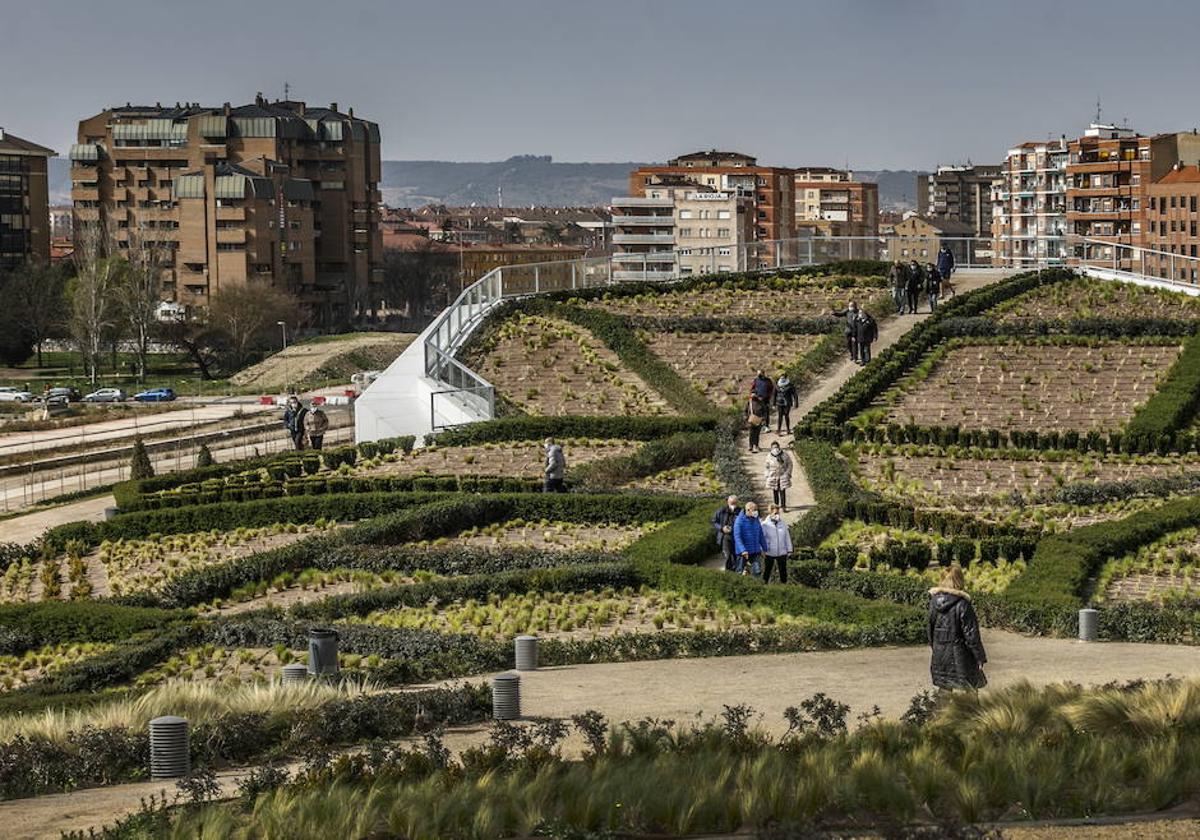 Inauguración del parque Felipe VI en Logroño.