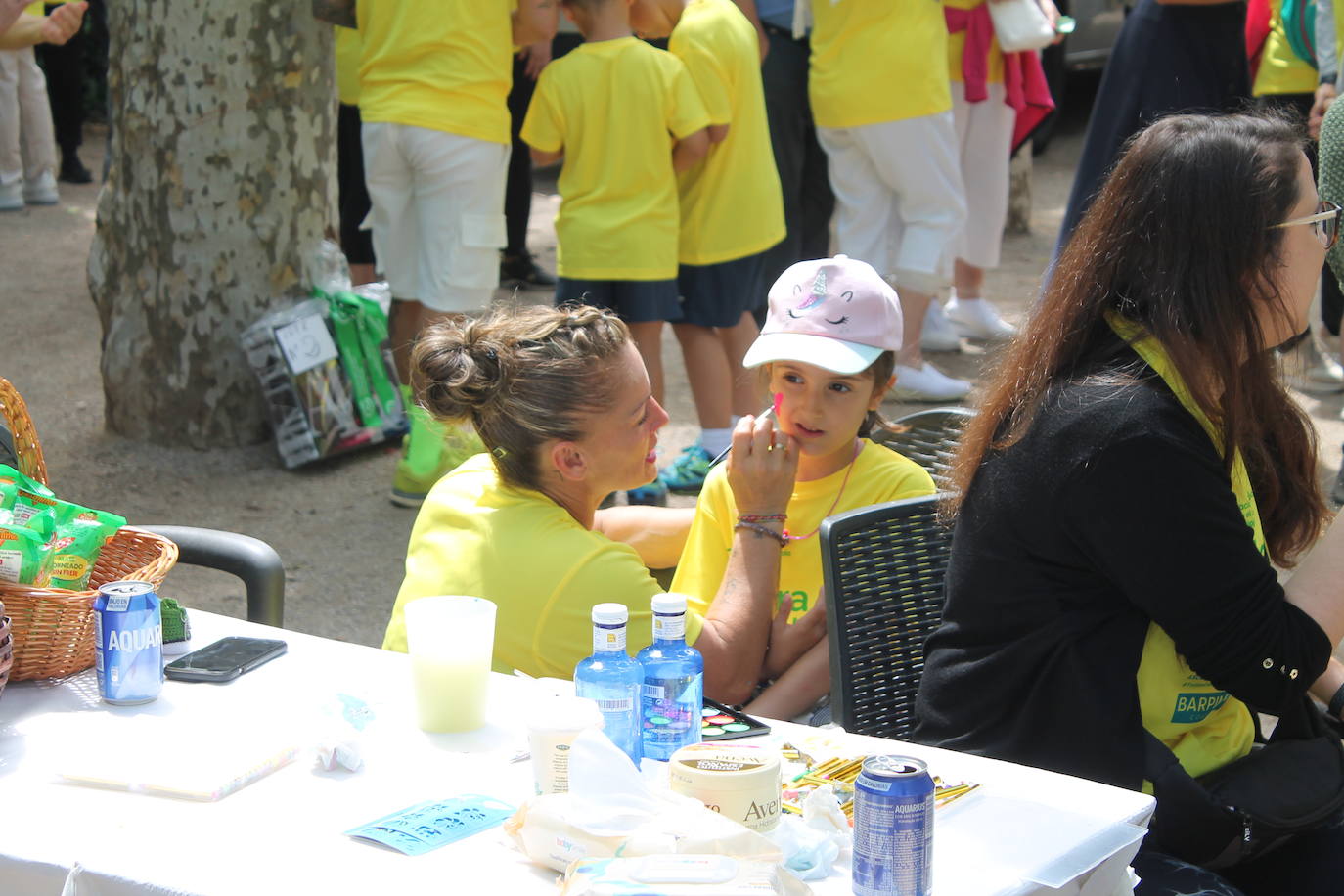 Las imágenes de la marcha solidaria contra el cáncer en Nájera