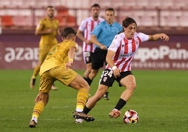 Encuentro de la pasada temporada entre la UDL y el Calahorra.