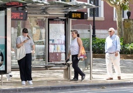 Altas temperaturas en Logroño.