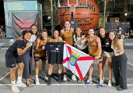 Componentes del Central de Proyectos 3x3 en el torneo de Barcelona.